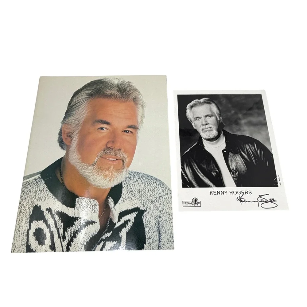 Kenny Rogers Signed Photo Autograph 1987 10th Anniversary Tour Program Dole